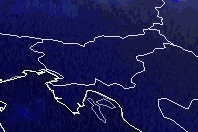 Satelit napoved padavin / Evropa.