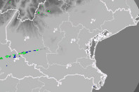 Radar picture of cloudiness Mt. Grande / Italy.