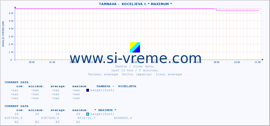  ::  TAMNAVA -  KOCELJEVA & * MAXIMUM * :: height |  |  :: last day / 5 minutes.