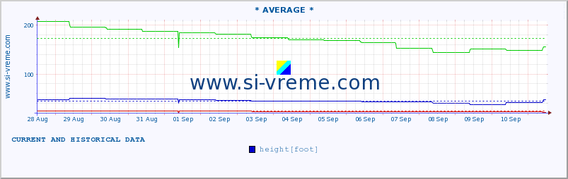  :: * AVERAGE * :: height |  |  :: last two weeks / 30 minutes.